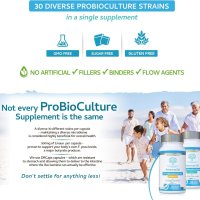 Advanced 30 ProBioCulture, 30 различни щама, 500 mg Livaux PreBio, 60, снимка 4 - Хранителни добавки - 42793782