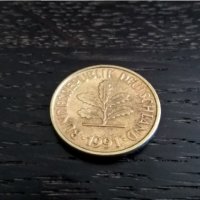 Монета - Германия - 5 пфенига | 1991г.; серия D, снимка 2 - Нумизматика и бонистика - 29145738