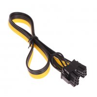 Захранващ кабел PCI-E 6-пин към 8-пин 16awg/1.5mm2, снимка 7 - Кабели и адаптери - 37381730