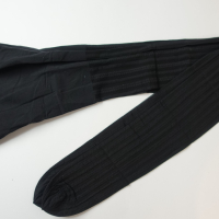 Emilio Cavallini S/M нов луксозен фигурален черен чорапогащник, снимка 4 - Бельо - 44685488