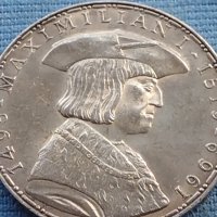 Сребърна монета 50 шилинга 1969г. Австрия 450г. От смъртта на император Максимилиан първи 40385, снимка 7 - Нумизматика и бонистика - 42755608