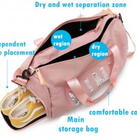 Спортен сак PINK, gym bag, travel bag, чанта за фитнес, чанта за багаж, снимка 7 - Сакове - 30571983