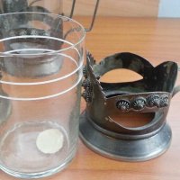 ретро руски стакани подстакани филигран, снимка 3 - Антикварни и старинни предмети - 27240259