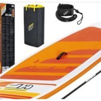 Надуваема дъска  коментар на цената Surf Board Aqua jornej   274x76x12 см Bestway padle board set, снимка 4 - Водни спортове - 33753357