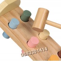 Образователна дървена играчка с чук , снимка 3 - Образователни игри - 39866215