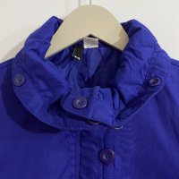 Марково ватирано яке с джобове, цип, копчета и мека топла подплата в тъмно лилаво, снимка 5 - Детски якета и елеци - 34411978