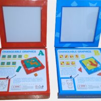 ТОП! Два модела Дървени блокчета - мозайка пъзел + рисуване с 60 карти, снимка 7 - Образователни игри - 38551623