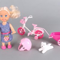 Кукла с колело, снимка 2 - Кукли - 37382470