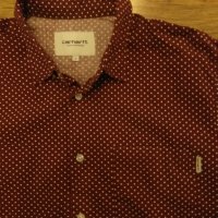 carhartt l/s dots shirt -  страхотна мъжка риза КАТО НОВА , снимка 2 - Ризи - 35246620