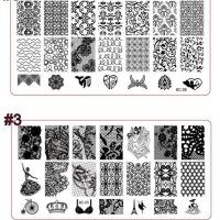  Пластмасови шаблони / печати за нокти , снимка 2 - Продукти за маникюр - 20689438
