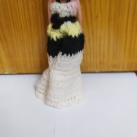 Разкошна плетена рокля за барби 2 + подарък кукла, снимка 9 - Кукли - 34103040