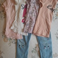 Сет дрешки за момиче, снимка 1 - Детски тениски и потници - 40129604