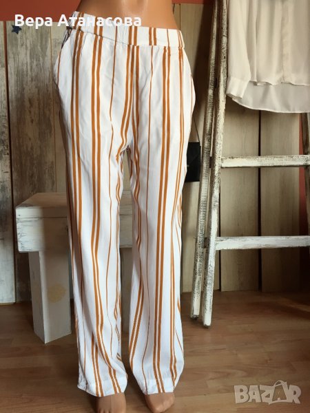 🔥H&M🧡Широк панталон на райета🤎s размер👜15 лв., снимка 1