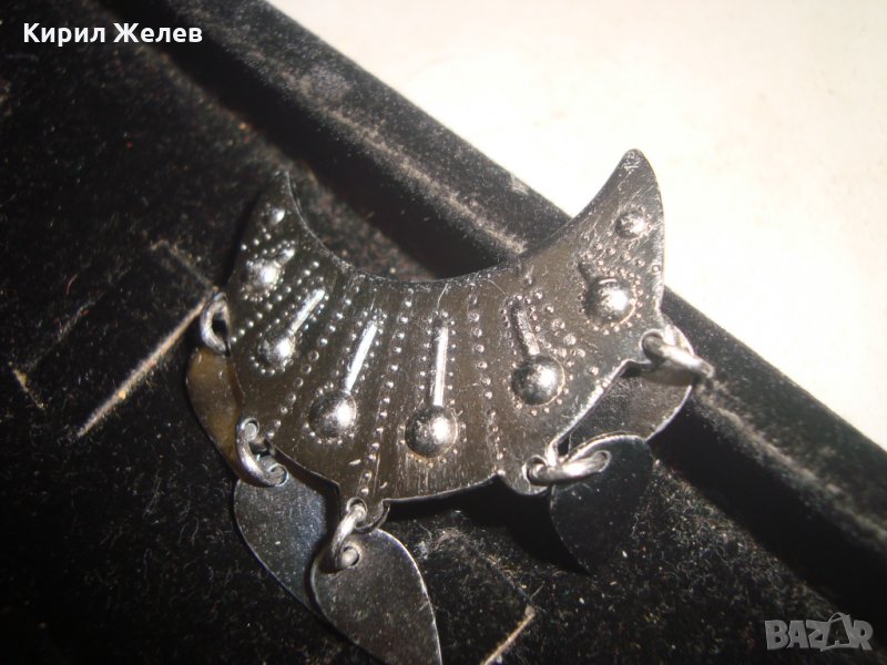 СРЕБРИСТА БРОШКА ЕТНО - АРТ СТИЛ МЕТАЛНА 12266, снимка 1