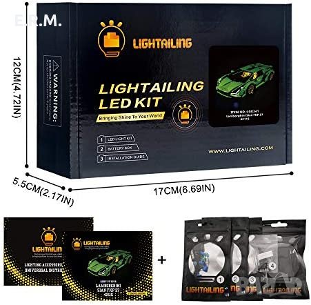 Lightailing Light Set for Technic 42115 Lamborghini sian FKP 37, снимка 1
