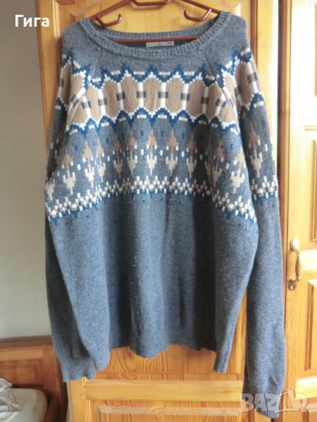 мъжки пуловер на Mango с 50%вълна, снимка 1