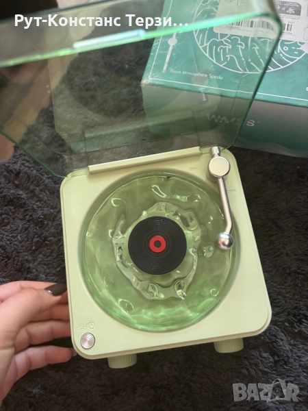 Нов ретро безжичен високоговорител, малък, висококачествен грамофон, стерео - многоцветен - 1 бр., снимка 1