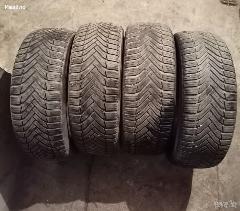 Продавам 4 броя зимни гуми 215.55.17 на 1 сезон дот 2019 Мишелин , снимка 1