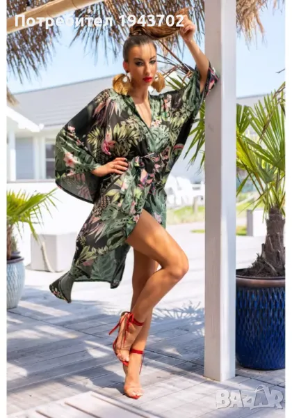 Луксозен сатенен халат Atenna LivCo Corsetti Fashion, снимка 1