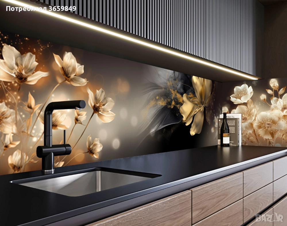 Гръб за кухня от 8 мм МДФ с принт, снимка 1