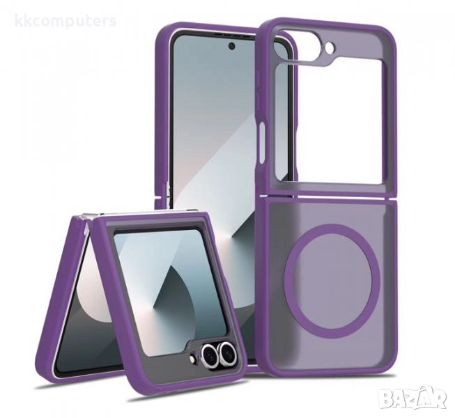 Калъф силикон мат MagSafe / Лилав / за Samsung Z Flip 6 / Z Flip 7 Fe Баркод : 3133003, снимка 1