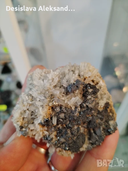 Планински кварц със галенит, много изгодно , снимка 1