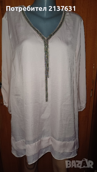 ДАМСКА Светло Розова ТУНИКА CANDA  - Размер  XXL , снимка 1