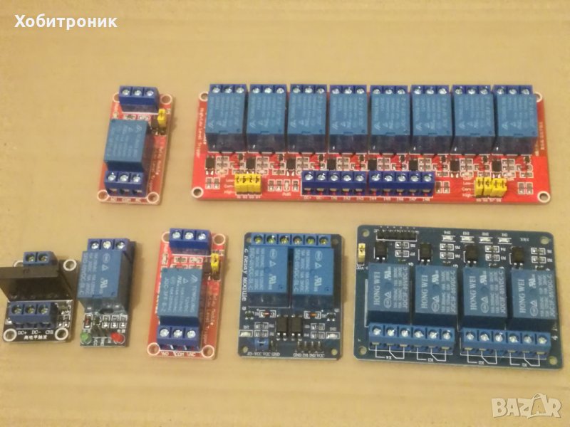 Модули с 1/2/4/6/8 релета за Arduino, снимка 1