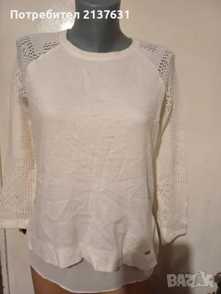 БЯЛА ДАМСКА БЛУЗА KENSOL - Размер XS, снимка 1