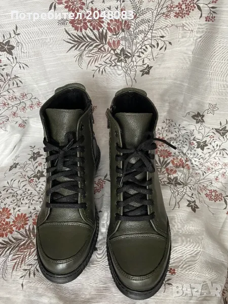 Маслинено зелени боти, снимка 1