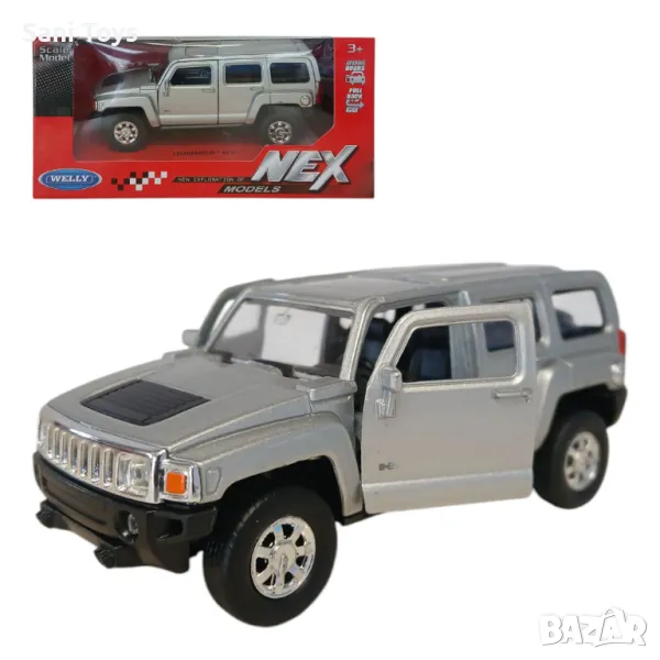 Метален джип Welly NEX – HUMMER H3, 1:34, снимка 1