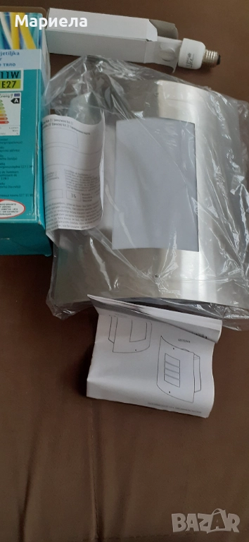 Лампа от неръждаема стомана , снимка 1