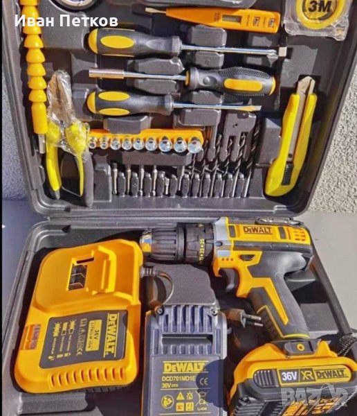 Акумулаторен ударен винтоверт Dewalt 36V с 2 батерии, снимка 1