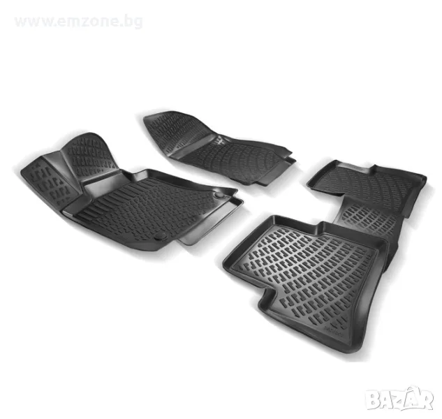 Гумени стелки тип Леген 3D корито с борд Туарег VW TOUAREG, снимка 1