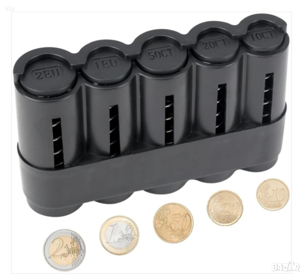 Монетник за кола за Евро, Държач за центове, снимка 1