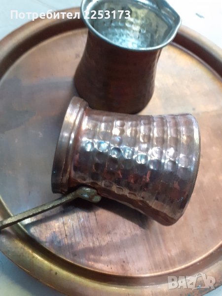 Меден поднос и джезвета, снимка 1