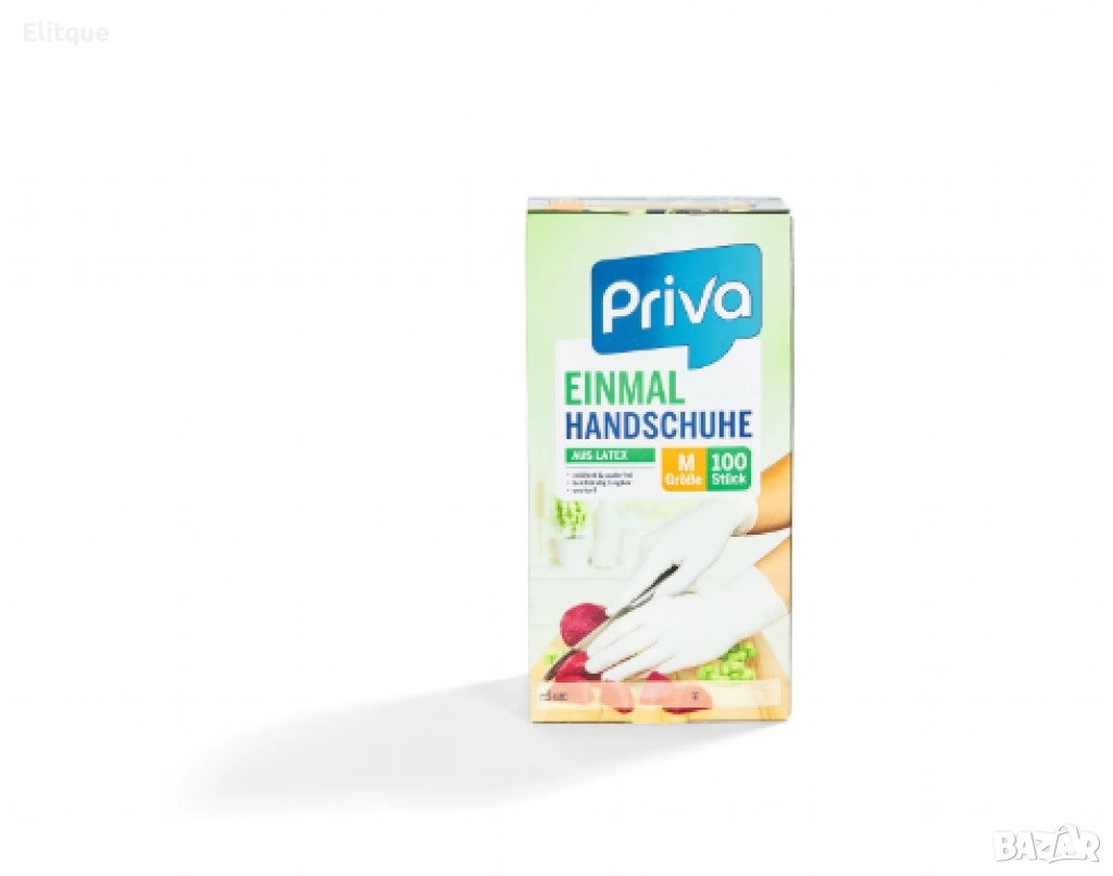 Латексови ръкавици за еднократна употреба, Priva, снимка 1