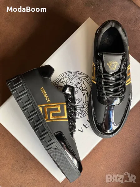 Versace черни мъжки маратонки , снимка 1