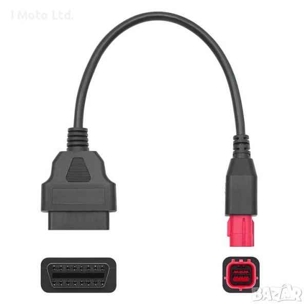 6PIN OBD2 Кабел за Honda Мотоциклети – Диагностичен Адаптер, снимка 1
