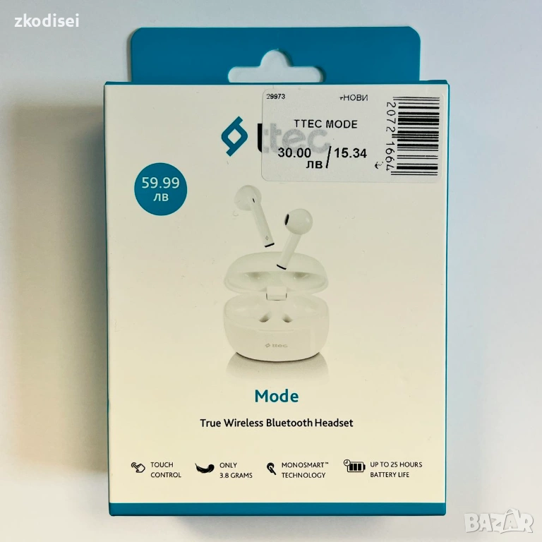 Bluetooth слушалки TTEC MODE, снимка 1