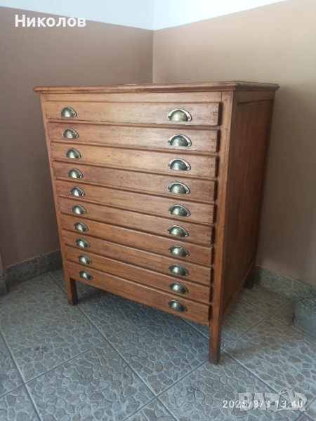 Печатарски, полиграфически шкаф, снимка 1