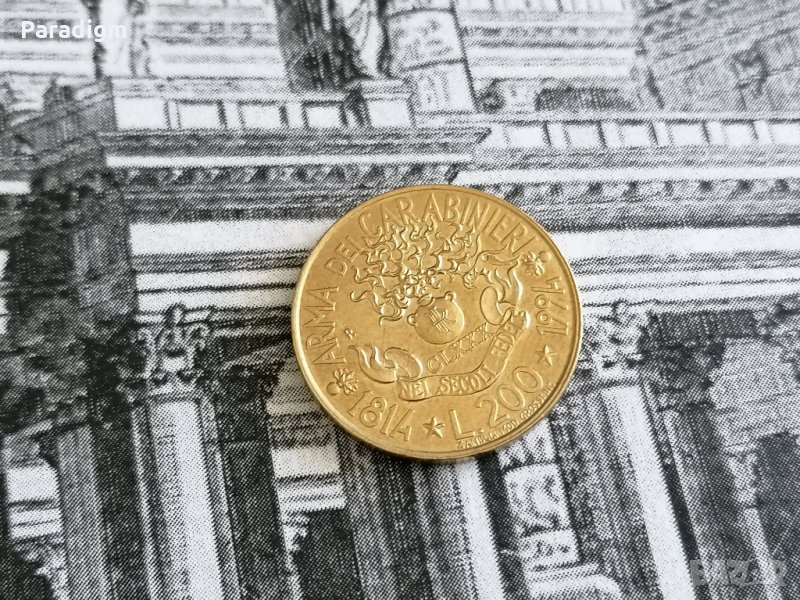 Монета - Италия - 200 лири (юбилейна) | 1994г., снимка 1