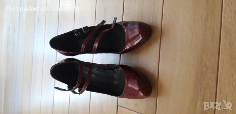 Обувки в цвят бордо, снимка 1