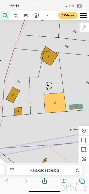 Продава се парцела на бивш кафе венеция срещо чисовника , снимка 1