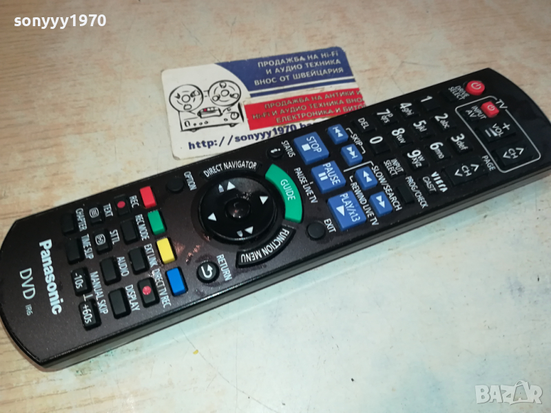 PANASONIC DVD REMOTE-ВНОС SWISS 0303241119, снимка 1