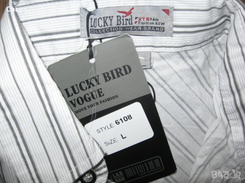 Риза LUCKY BIRD   мъжка,М, снимка 1