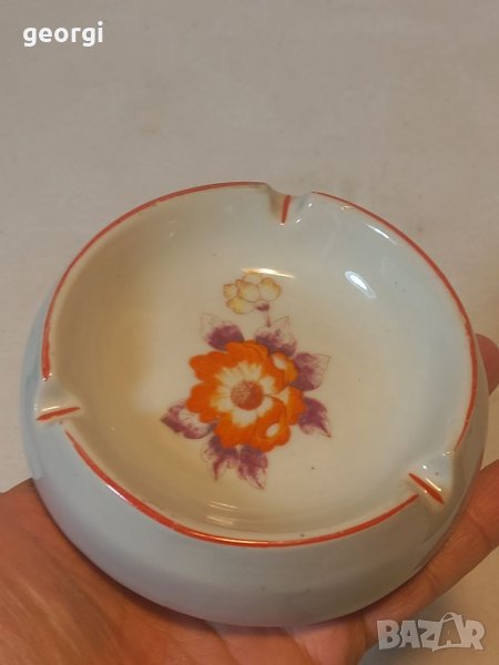 Български порцеланов пепелник    16/3, снимка 1