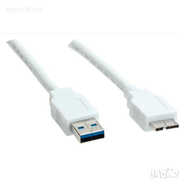 Кабел USB3.0 A-Micro A, M/M, 0.8m SS301031, снимка 1