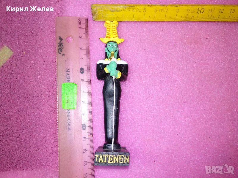 КРАСИВА ЕГИПЕТСКА СТАТУЕТКА от ПОЛИРЕЗИН - МИТОЛОГИЯ 42901, снимка 1