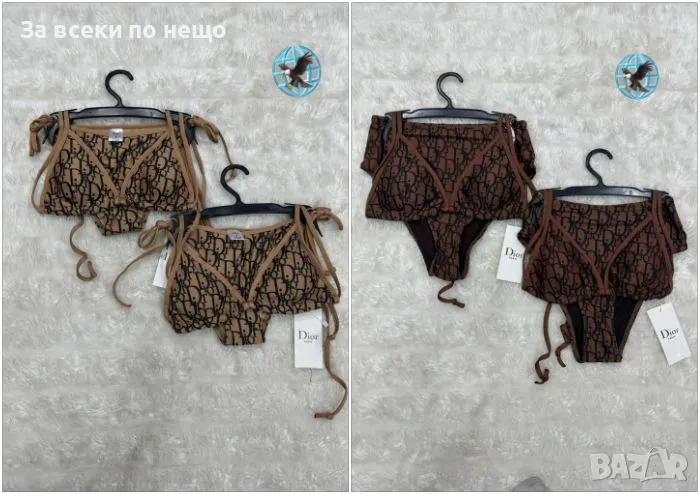 Christian Dior Дамски Бански С 2 Части👙Дамски Бански С Две Части Кристиян Диор👙2 Цвята👙 Код D2293, снимка 1